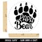 Papa Bear Father's Day Paw Family Self-Inking Rubber Stamp Crafting Planners